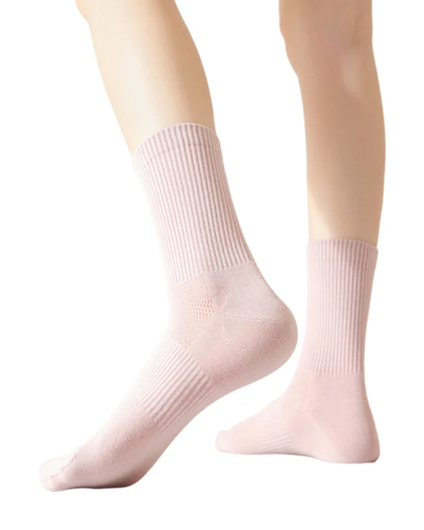 Product_Antibacterial Cotton Seamless Construction Short Socks_Peach Pink_01