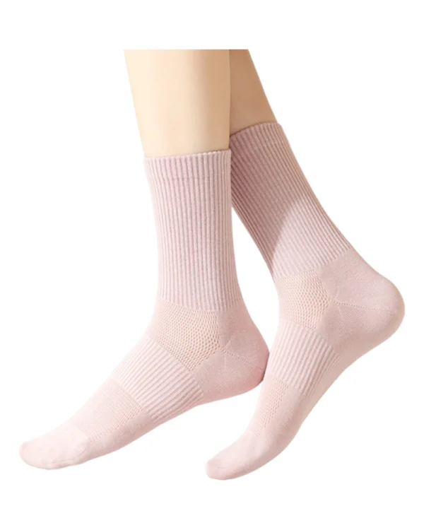 Product_Antibacterial Cotton Seamless Construction Short Socks_Peach Pink_03