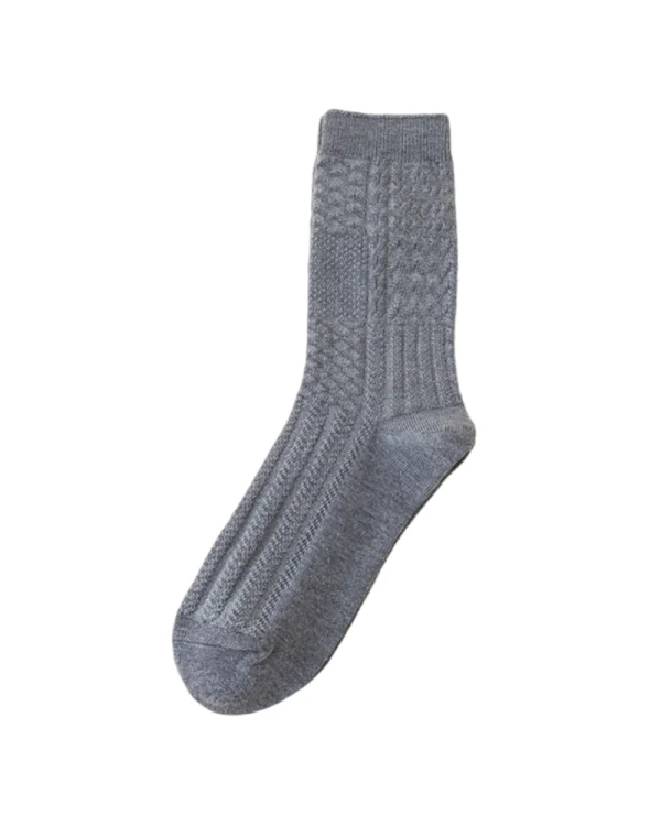 Product_Warm Wool Seamless Construction Short Socks_variant_Gray