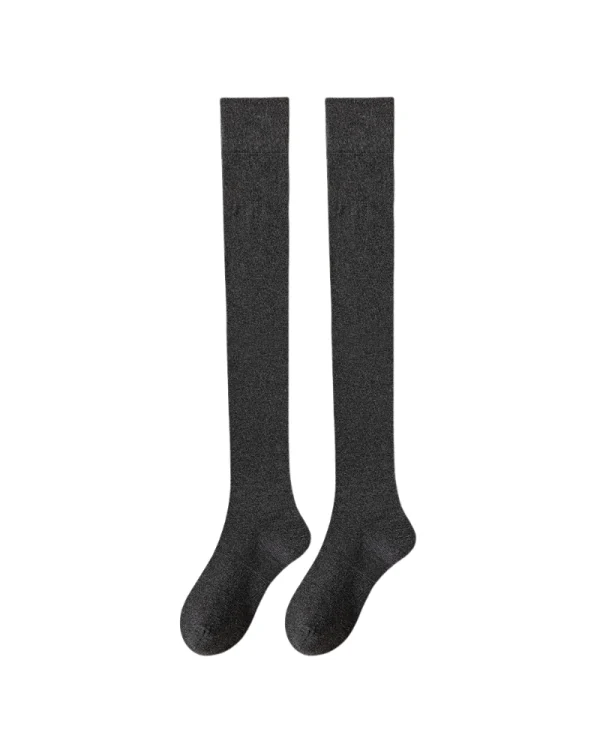 Product_Anti-Pilling Cotton Ribbed Cuff Stockings_variant_Dark gray_02