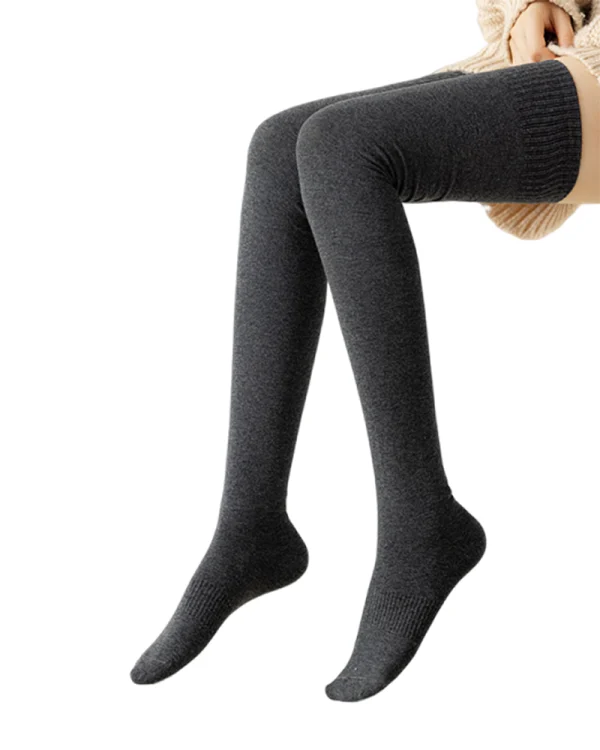 Product_Antibacterial Cotton No-Slip Design Stockings_Variant_Dark Gray_01